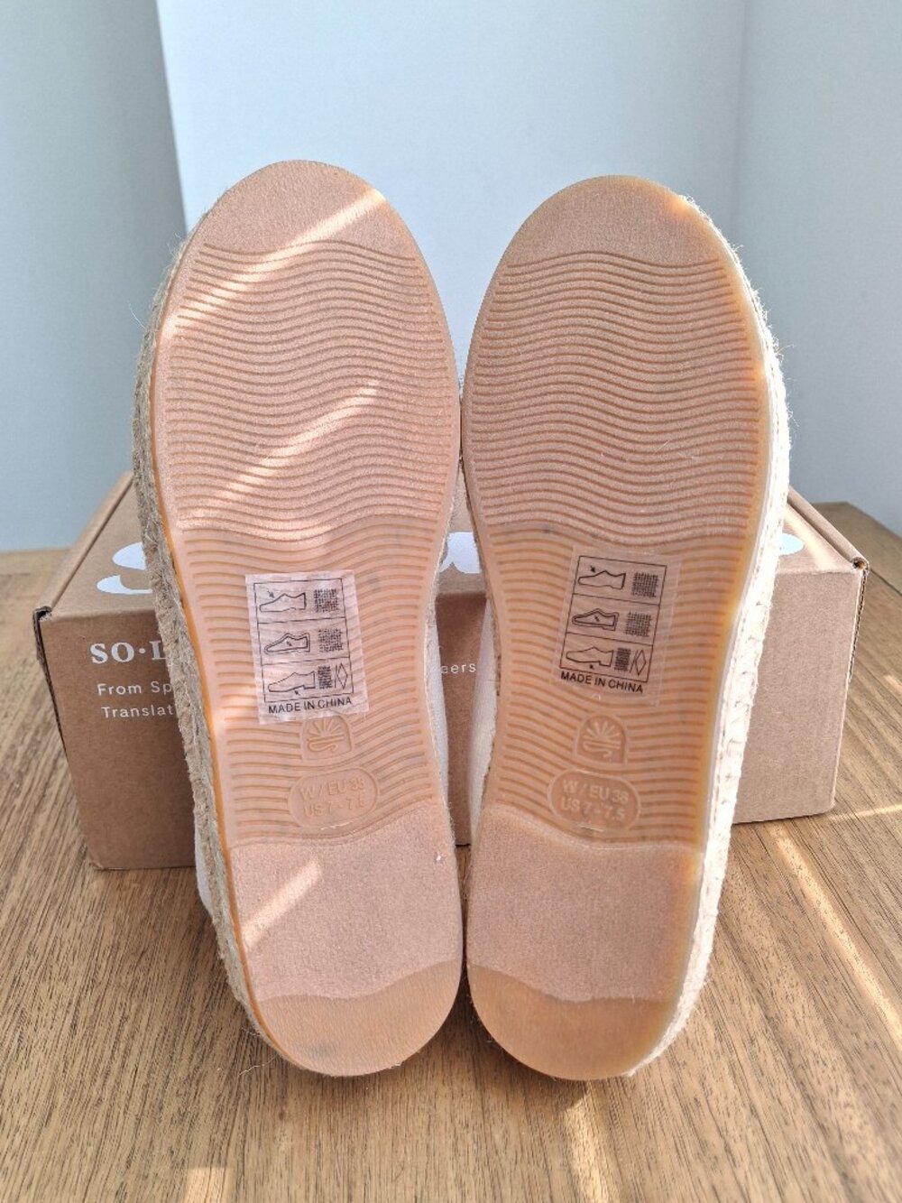 (New) Soludos – Smoking‎ Slipper Canvas Espadrilles (White) – Women's 7-7.5 - Picture 8 of 14